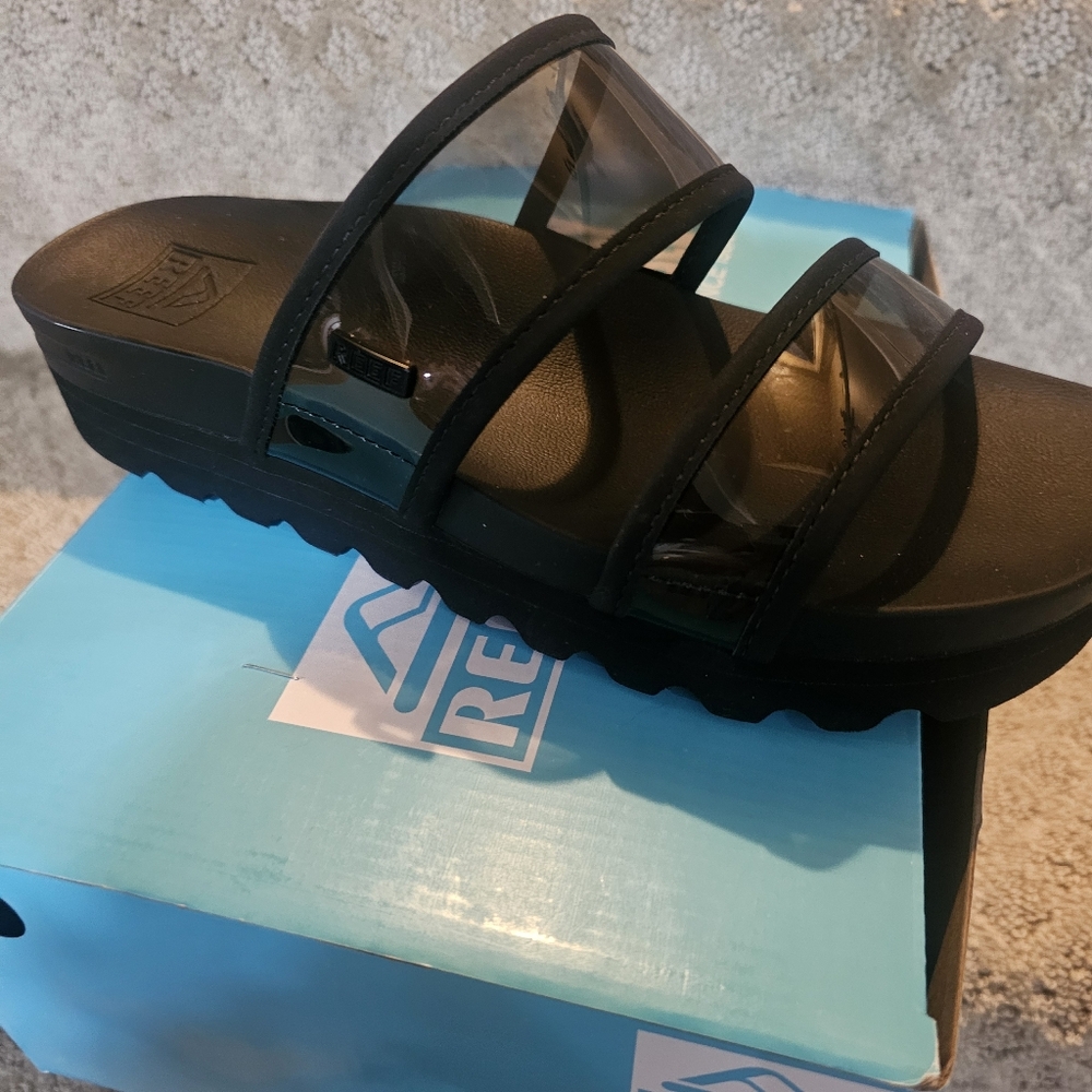 Reef Women's Black Triple Strap Sandals